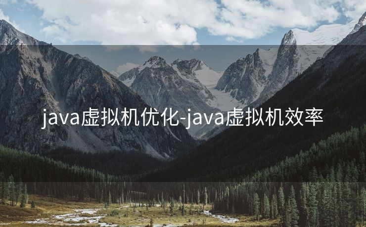 java虚拟机优化-java虚拟机效率