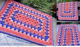 手工旧毛线编织地毯 手工旧毛线编织地毯