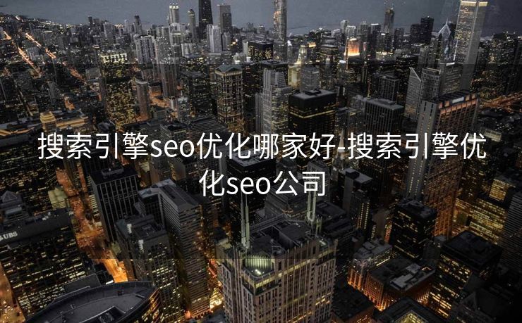 搜索引擎seo优化哪家好-搜索引擎优化seo公司