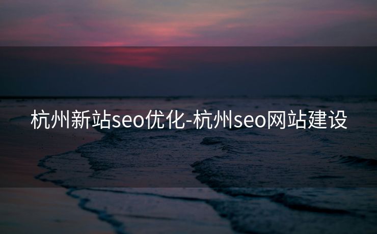 杭州新站seo优化-杭州seo网站建设
