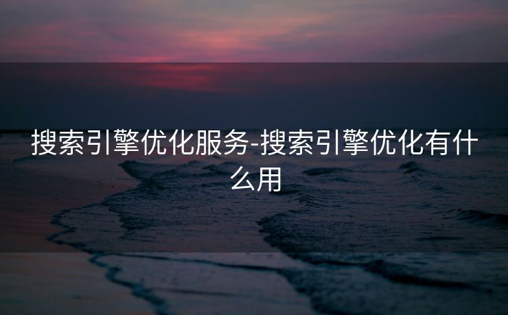 搜索引擎优化服务-搜索引擎优化有什么用 搜索引擎优化服务-搜索引擎优化有什么用