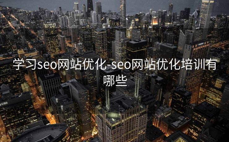 学习seo网站优化-seo网站优化培训有哪些