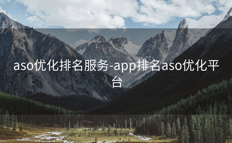 aso优化排名服务-app排名aso优化平台