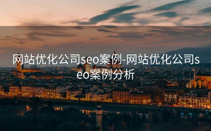 网站优化公司seo案例-网站优化公司seo案例分析